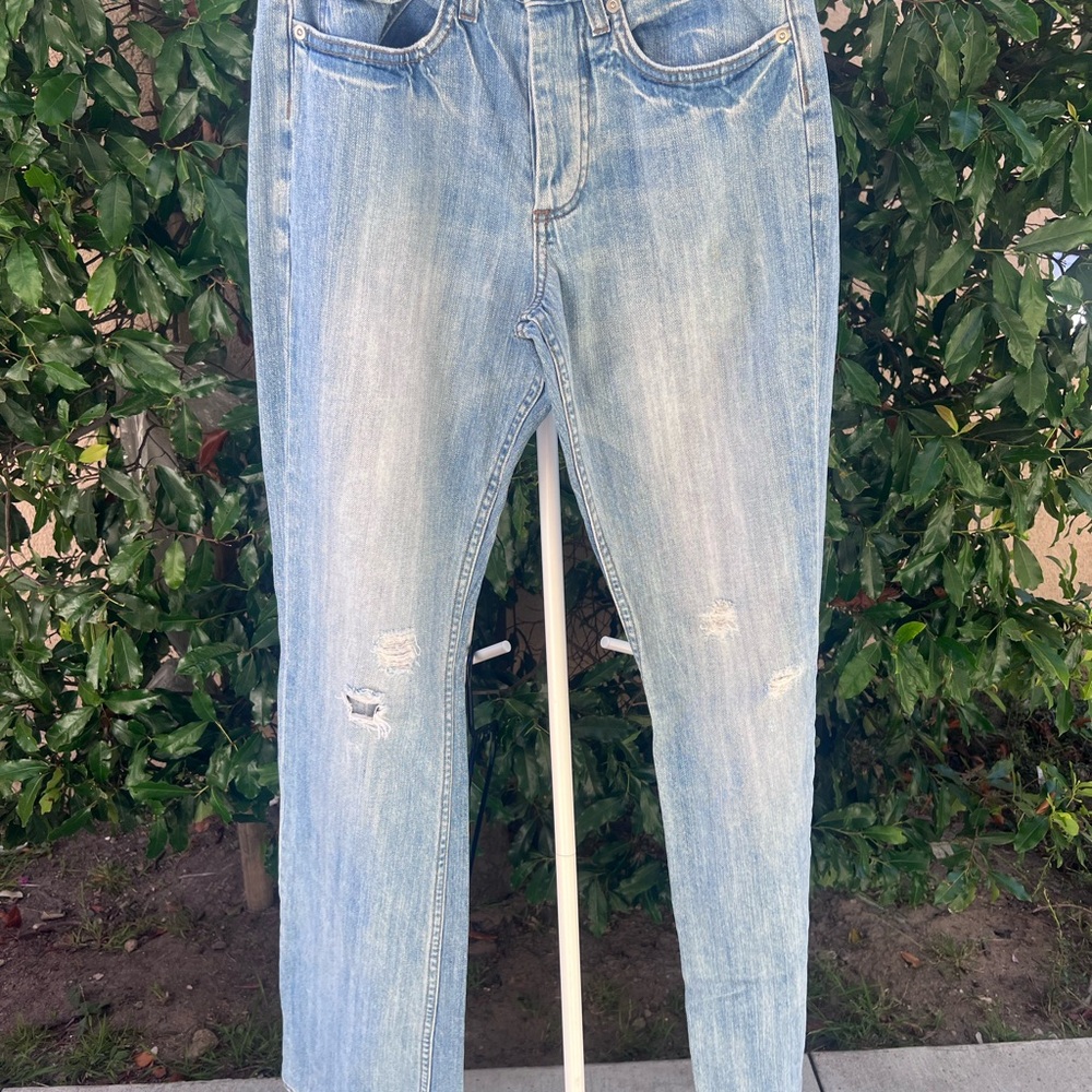 Light Blue Distressed Jeans